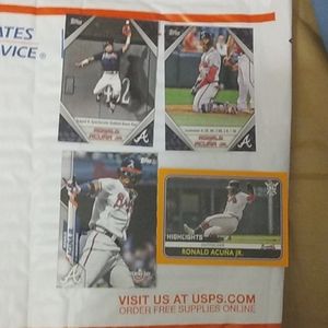 Atlanta Braves Ronald Acuna Jr 4 card bundle🔥